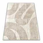 Soft modern beige and brown rug