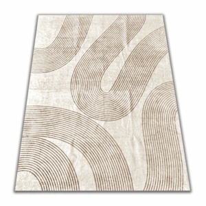 Soft modern beige and brown rug