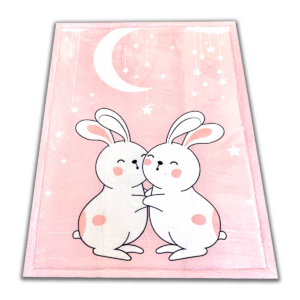 Thick pink children's rug PUFFY SOFT soft like rabbit bunny rug