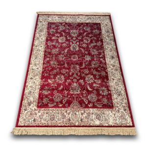 Exclusive thin maroon traditional carpet Bellucci 84593