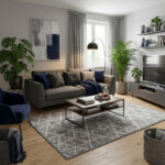 Nowoczesny modny dywan New Idea geometria
