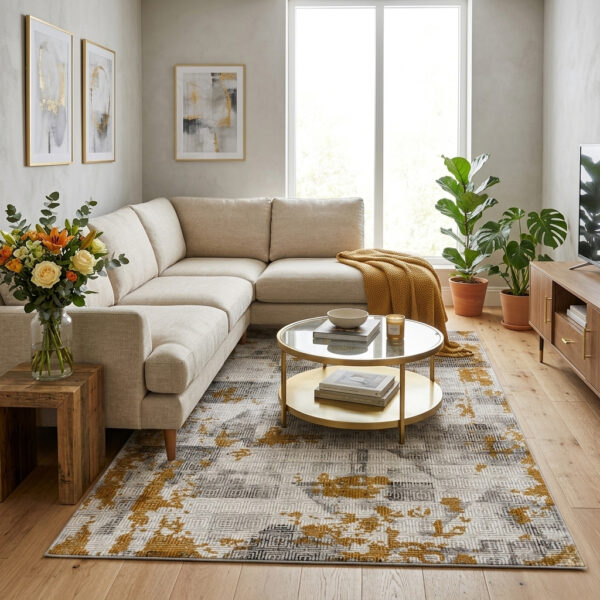 Colaris 247 Modern Yellow Rug