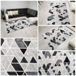 Dywan nowoczesny New Idea GEOMETRIA ciemna