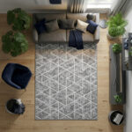 Nowoczesny modny dywan New Idea geometria