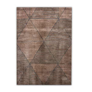 Dywan nowoczesny geometryczny antracytowy Costa Gold F019