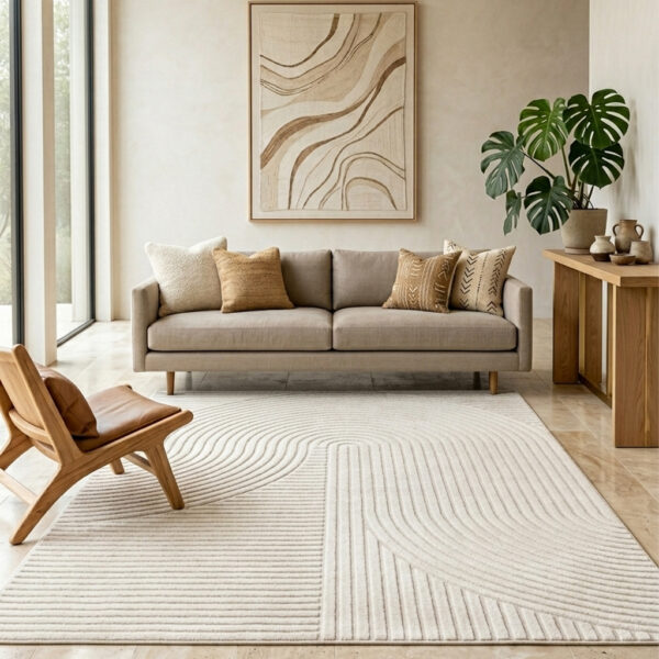 Campino 140 Modern Cream Rug