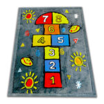 The thick PUFFY SOFT children's rug is as soft as a Rabbit-class rug