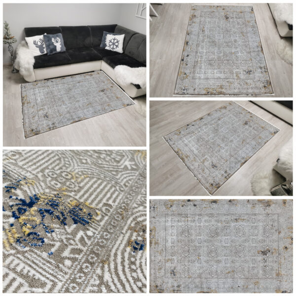 Dywan ekskluzywny delikatny Milas 20420 grey/blue