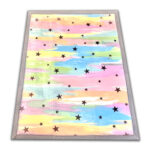 PUFFY SOFT Thick Children's Rug – Soft Like a Rabbit Rug with Rainbow Stars