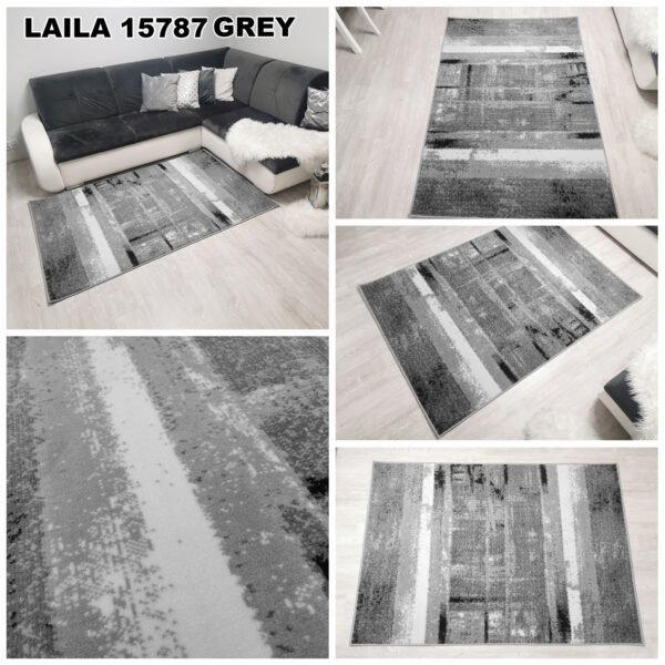Dywan gęsty miękki szary Laila 15787 Grey
