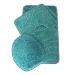 Venus Turquoise Three-Piece Bathroom Set