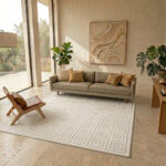 Nowoczesny dywan kremowy Campino 370