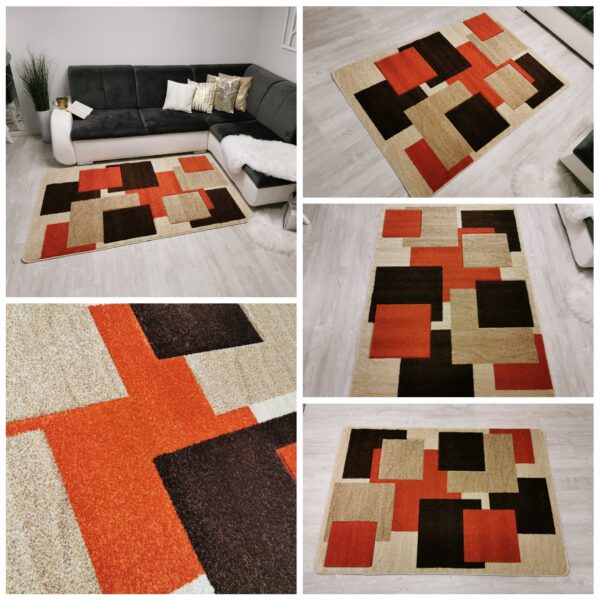Dywan Turecki Fryz kwadraty jasne