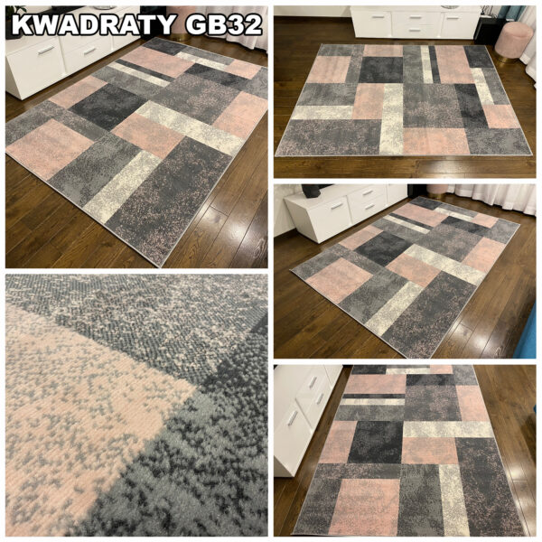 Dywan nowoczesny New Idea Kwadraty GB32