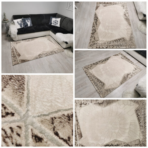 Jasny gruby dywan Exclusive 4619 Krem