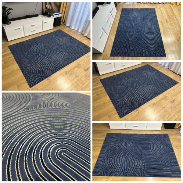 New Idea 3867X33 Modern Blue Rug