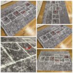 Dywan dziecięcy szare klasy PRINT 593 804