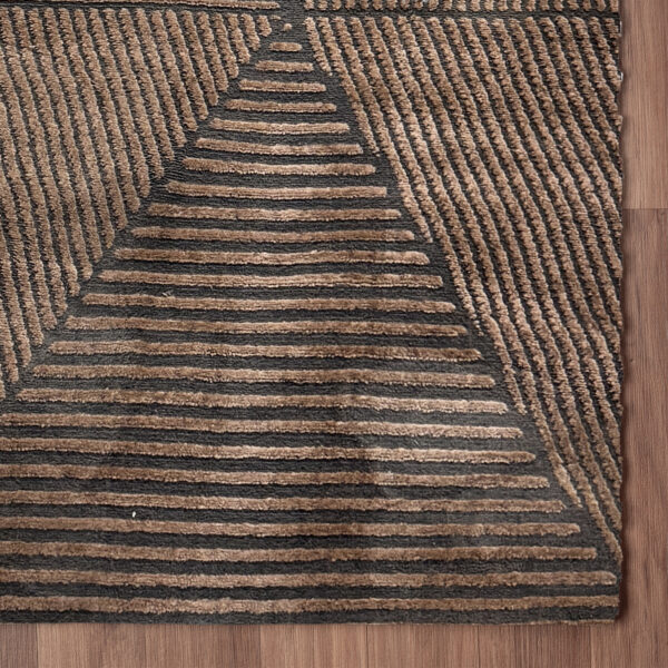Dywan nowoczesny geometryczny antracytowy Costa Gold F019