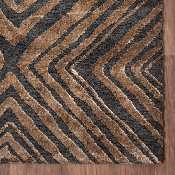 Geometryczny dywan glamour Costa Gold F282