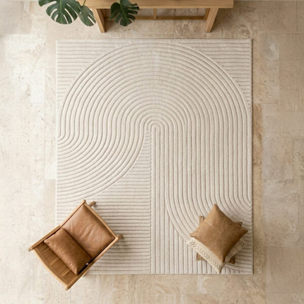 Campino 140 Modern Cream Rug
