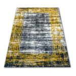 Nowoczesny żółty dywan New Idea 3731GB12