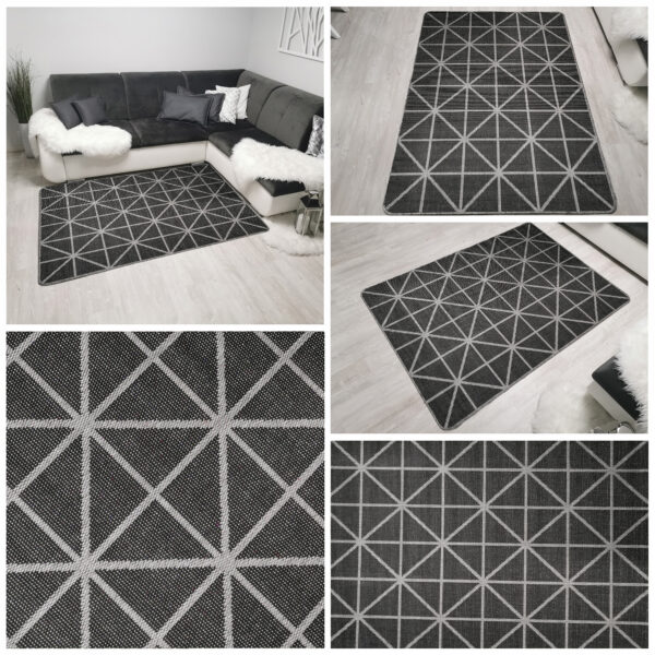 Dywan zewnętrzny sizal 975 black/grey