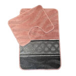 Zestaw dwuczęściowych dywaników łazienkowych Lerzan