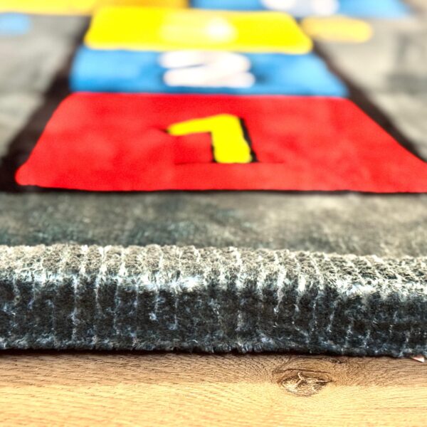 The thick PUFFY SOFT children's rug is as soft as a Rabbit-class rug