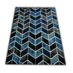 Nowoczesny dywan niebieski Carlo 4271 black blue