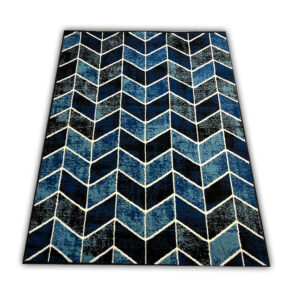 Nowoczesny dywan niebieski Carlo 4271 black blue