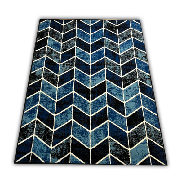 Nowoczesny dywan niebieski Carlo 4271 black blue