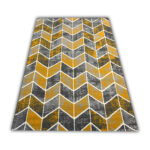 Nowoczesny dywan żółty Carlo 4271 grey mustard