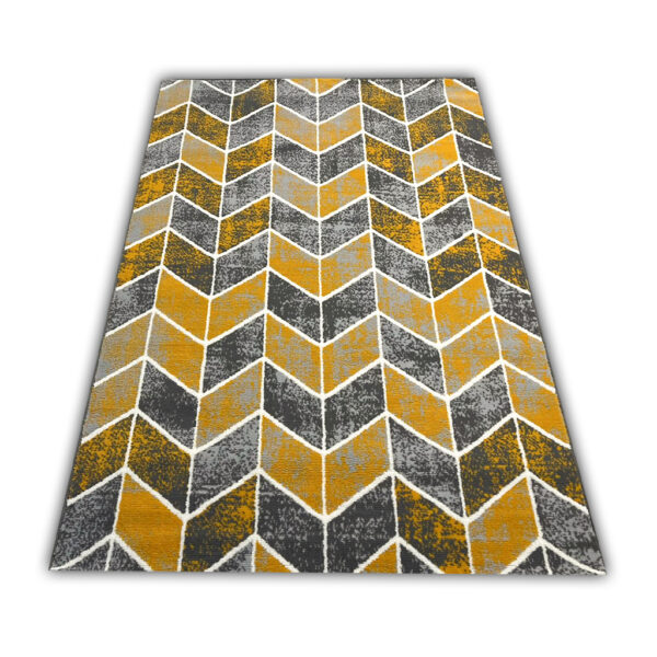 Nowoczesny dywan żółty Carlo 4271 grey mustard