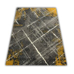Nowoczesny dywan żółty Carlo 4298 grey mustard