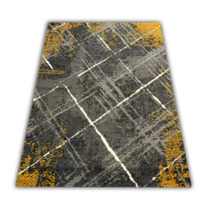 Nowoczesny dywan żółty Carlo 4298 grey mustard