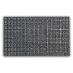 Gruba wycieraczka zewnętrzna KOSTKA BLACK 45x75