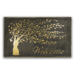 Gruba wycieraczka zewnętrzna TREE MAT GOLD 45x75