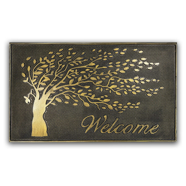 Gruba wycieraczka zewnętrzna TREE MAT GOLD 45x75