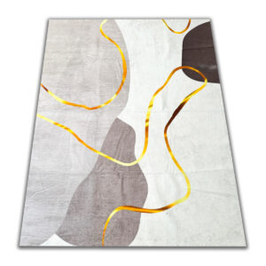 A soft, modern rug in a delicate beige-brown shade