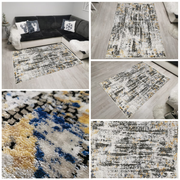 Milas 20842 Grey/Blue: An Exclusive, Delicate Rug