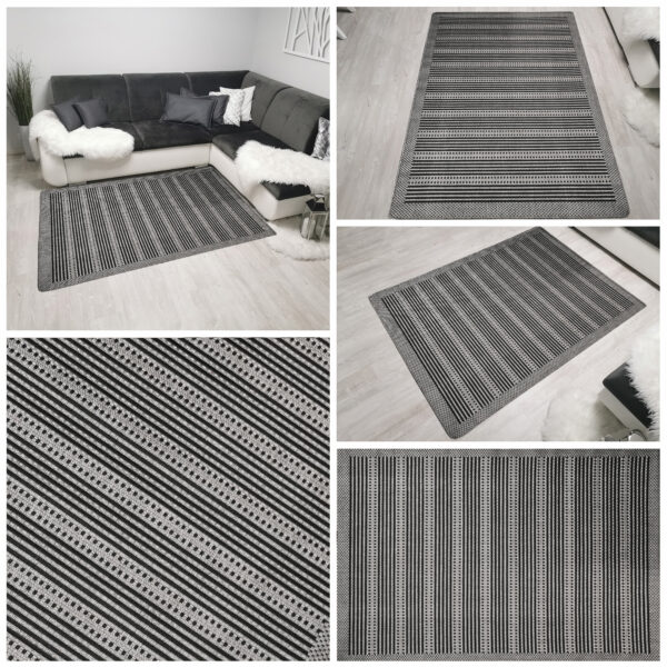 Dywan tarasowy sizal 938 black/grey