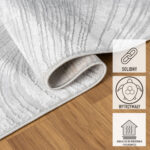 Costa Light 757 Grey Modern Gray Rug