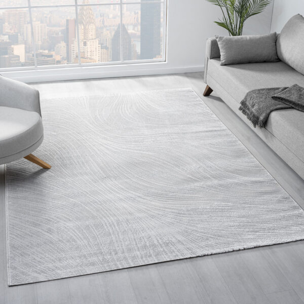 Costa Light 757 Grey Modern Gray Rug