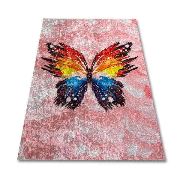 Dywan dziecięcy motylek różowy PRINT 840 803