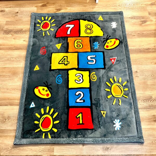 The thick PUFFY SOFT children's rug is as soft as a Rabbit-class rug
