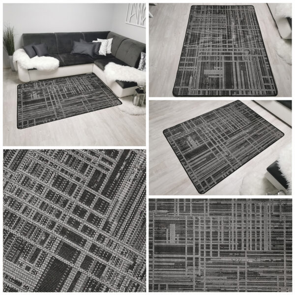 Dywan zewnętrzny sznurkowy sizal 988 grey/black