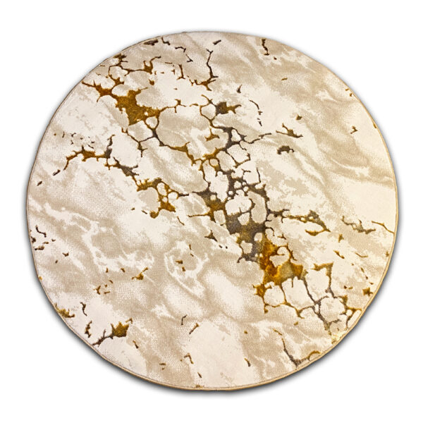 Okrągły dywan nowoczesny złoty Exclusive 9079 gold