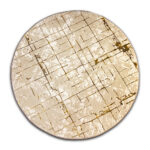 Okrągły dywan nowoczesny złoty Exclusive 9081 brown