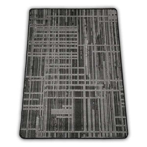 Dywan zewnętrzny sznurkowy sizal 988 grey/black