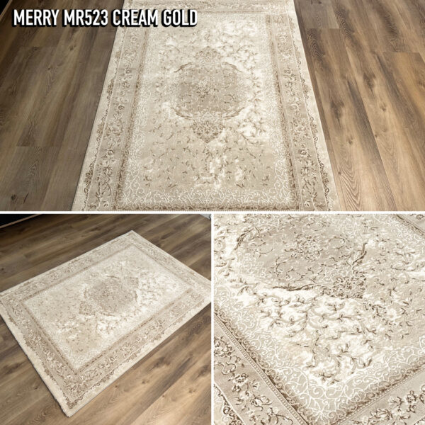 Nowoczesny miękki dywan MERRY MR 523 KREM